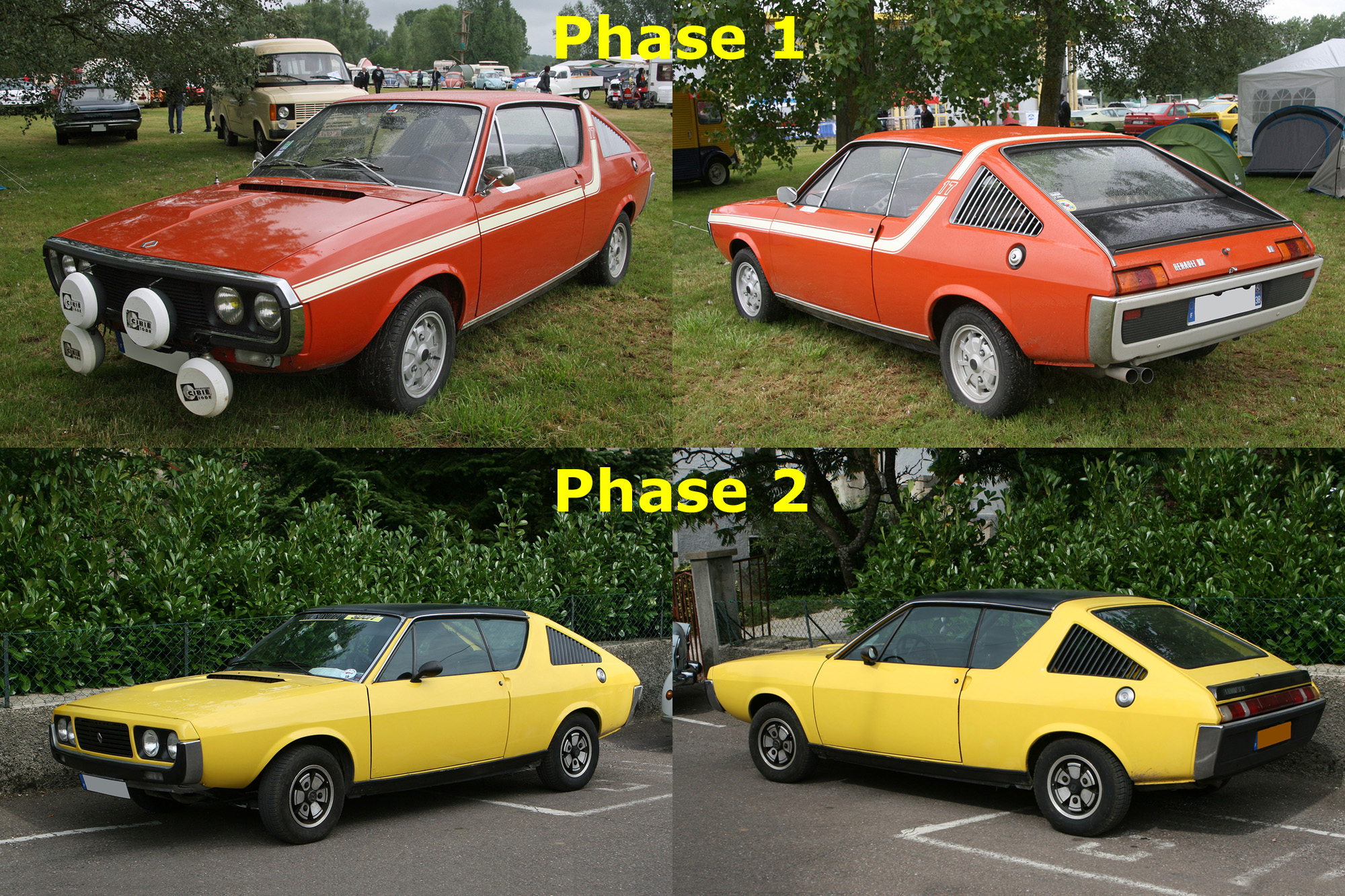Renault 17, Évolutions et caractéristiques